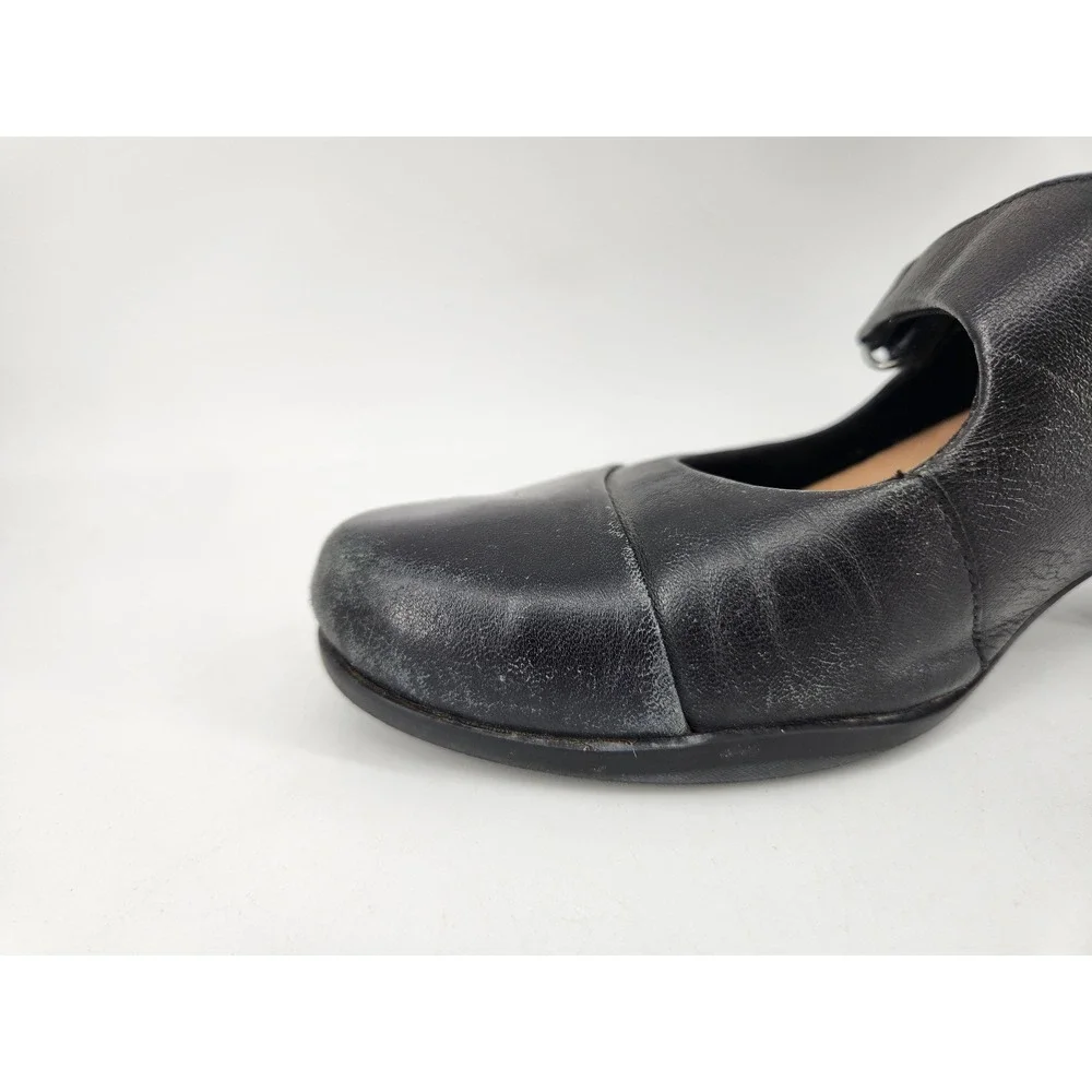 Clarks Artisan Rosalyn Wren Mary Jane Heels Womens‎ 7M Leather Block Heel